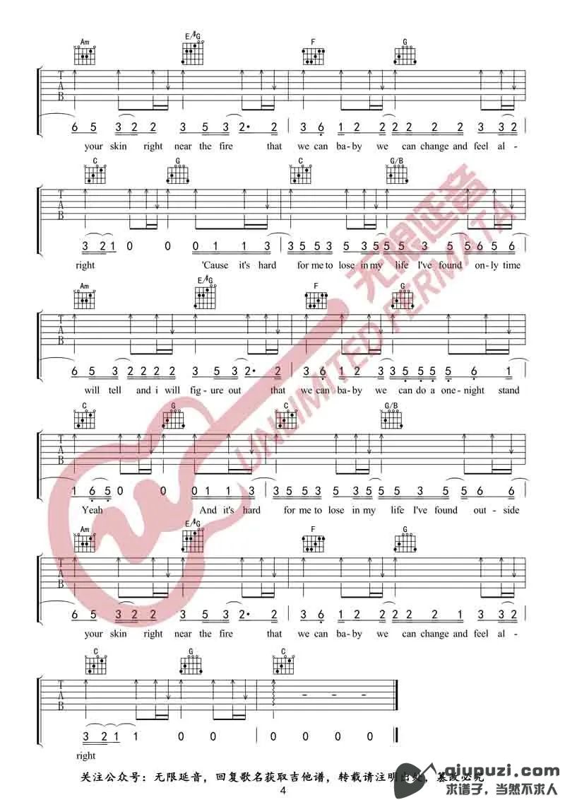 吉他谱 4