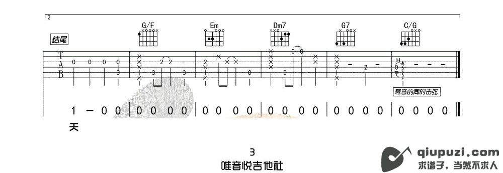 吉他谱 3