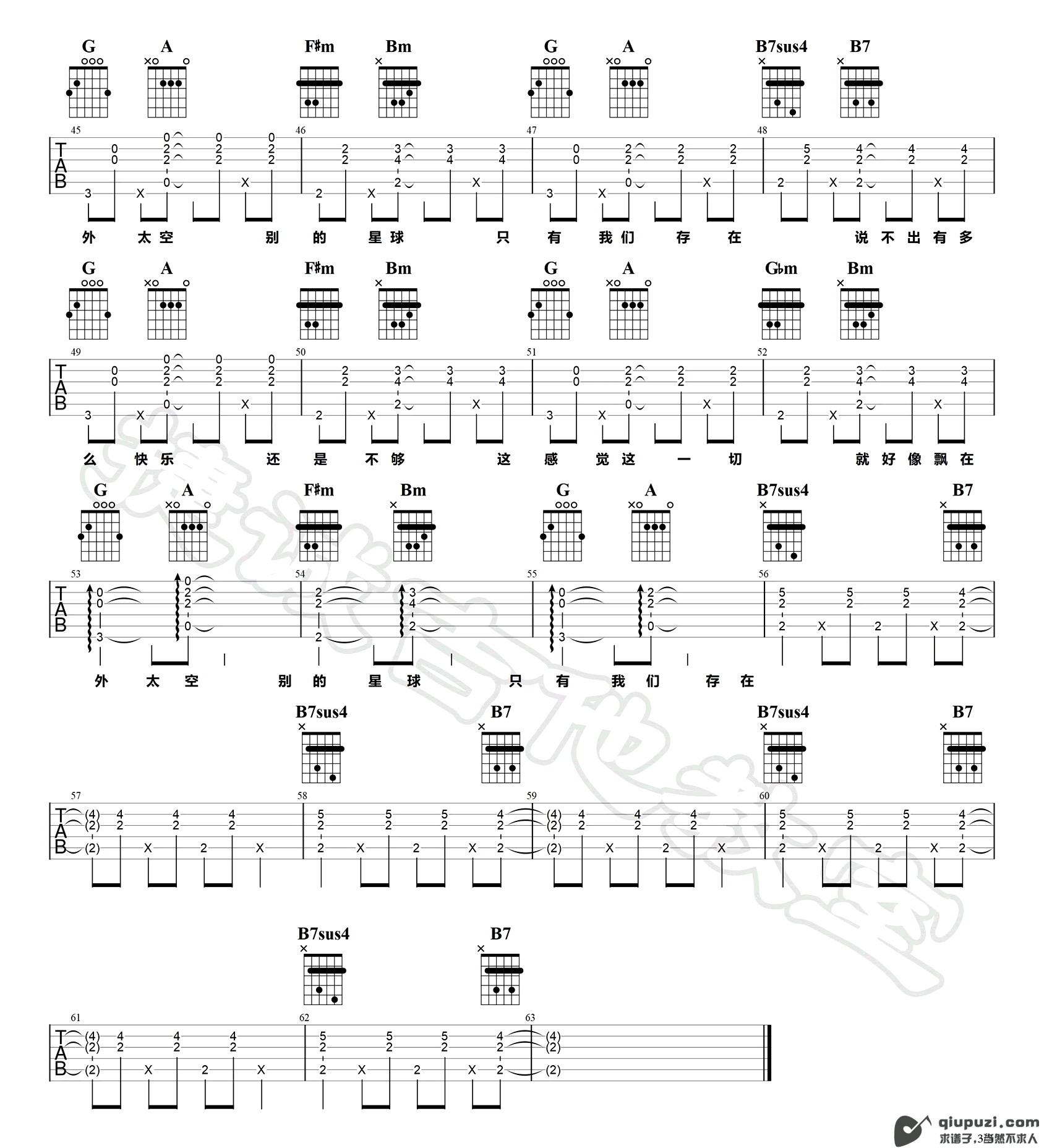 吉他谱 3
