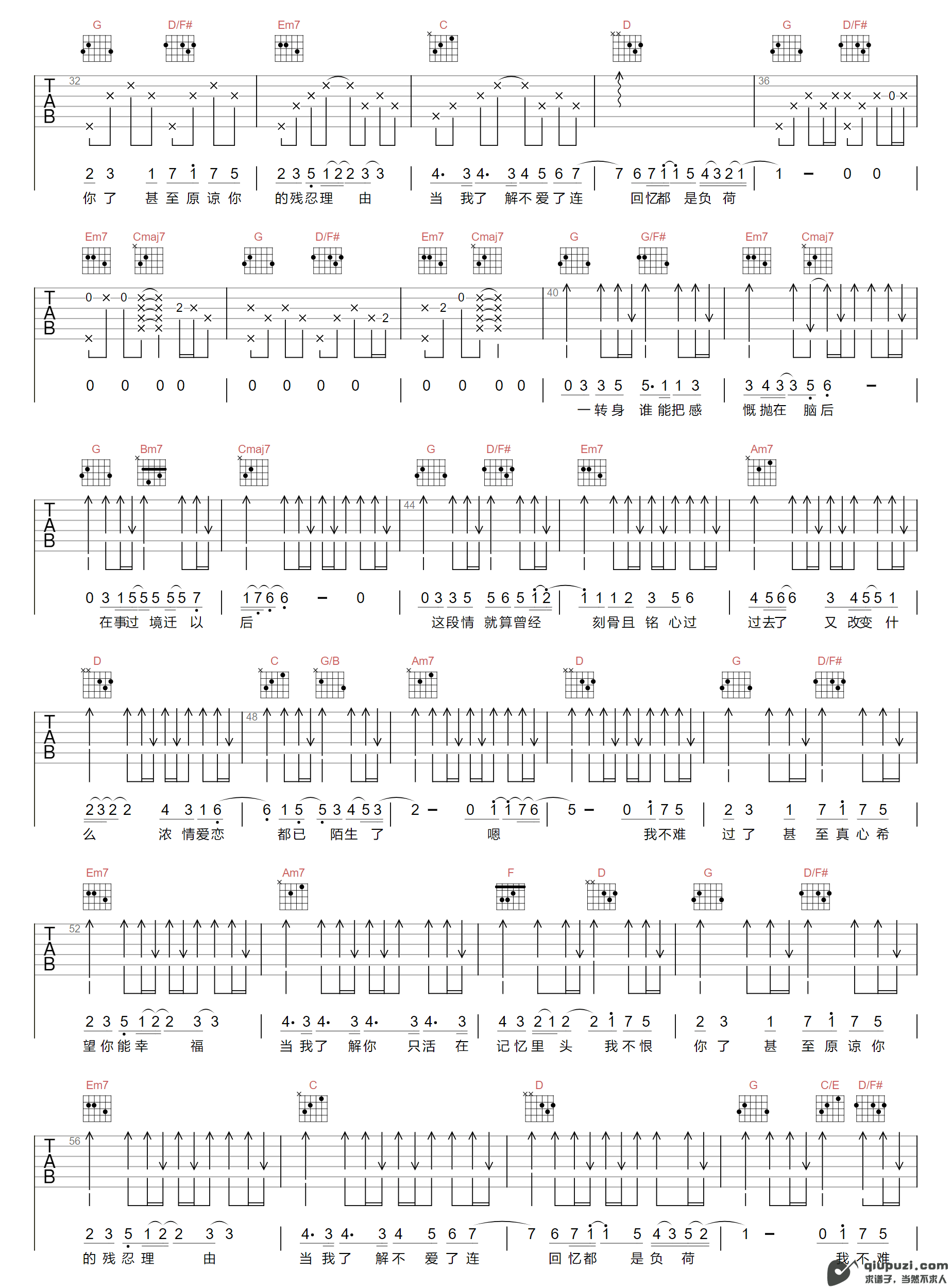 吉他谱 2