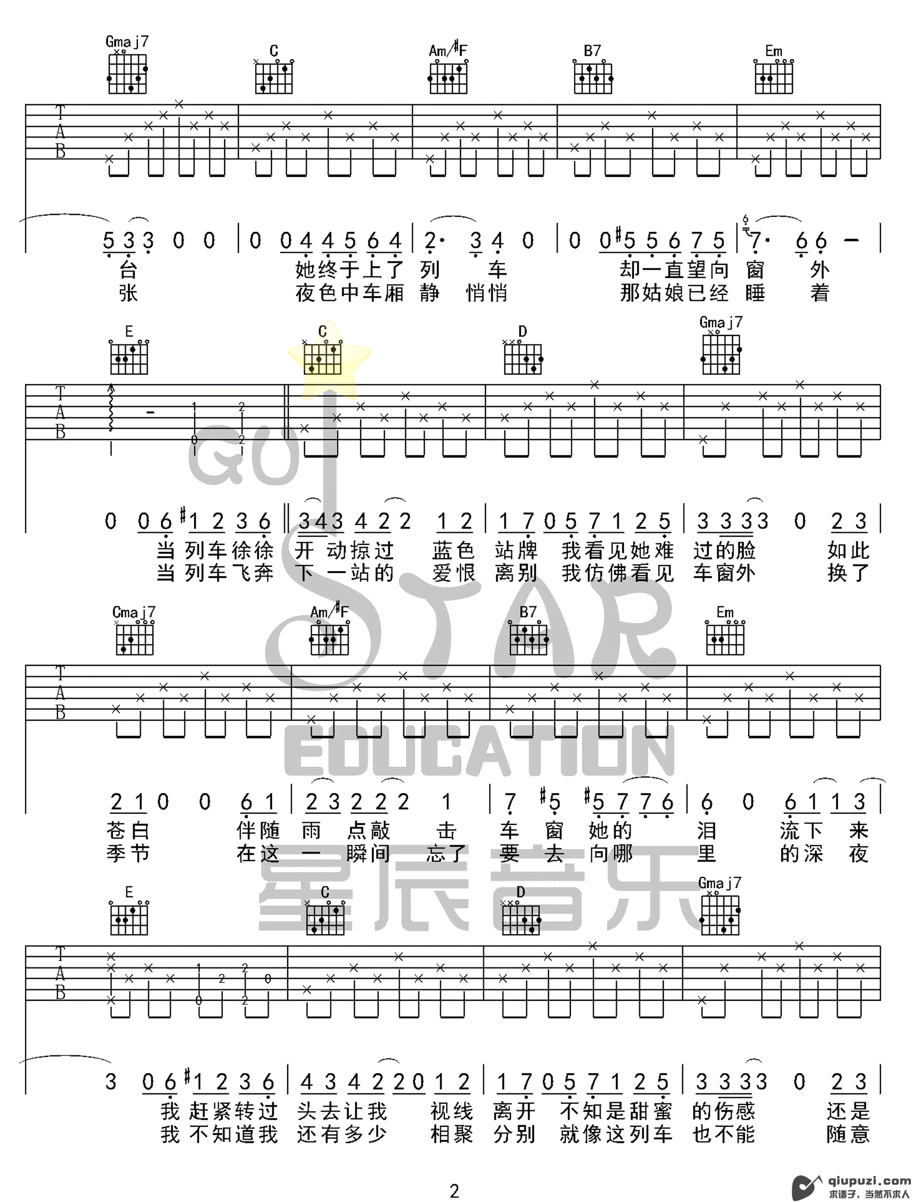 吉他谱 2