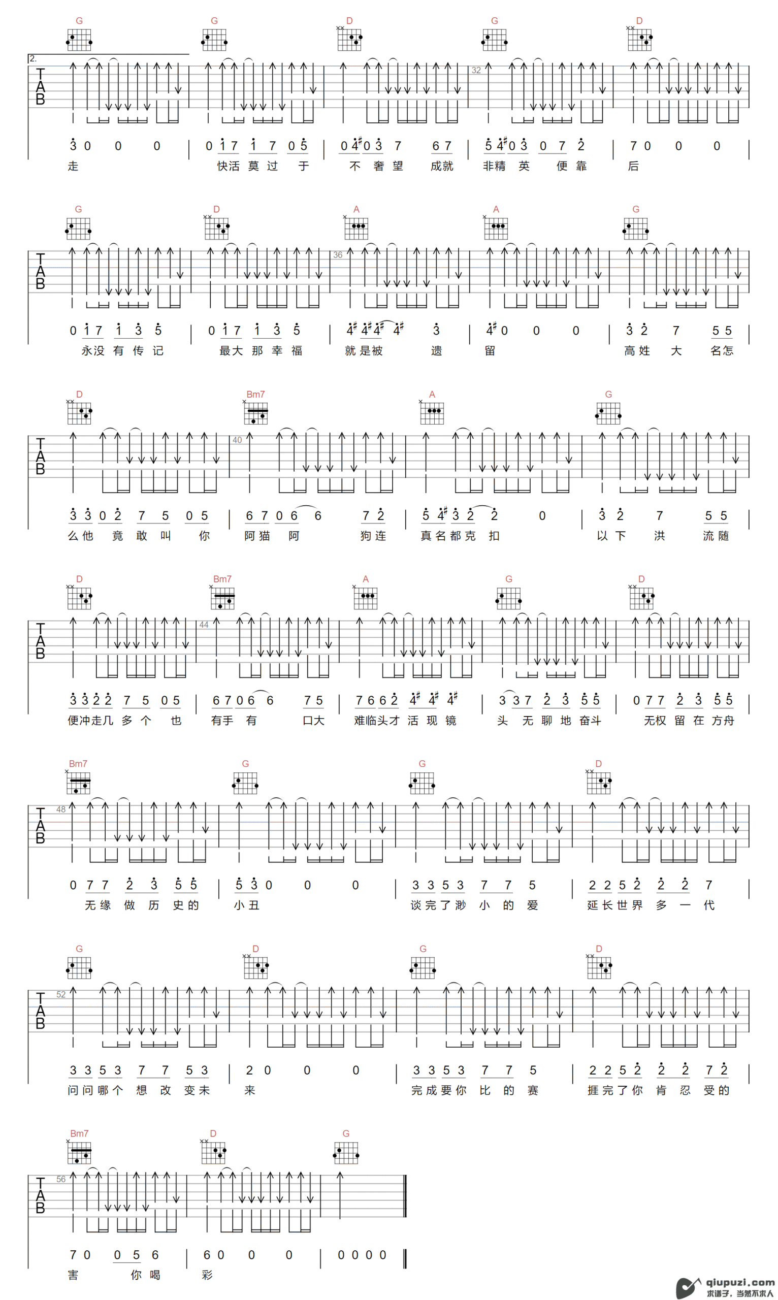 吉他谱 2