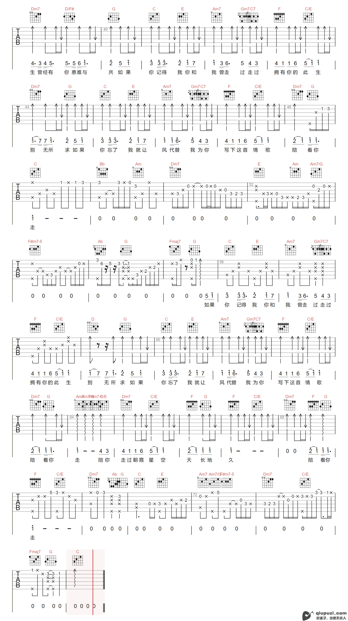 吉他谱 2