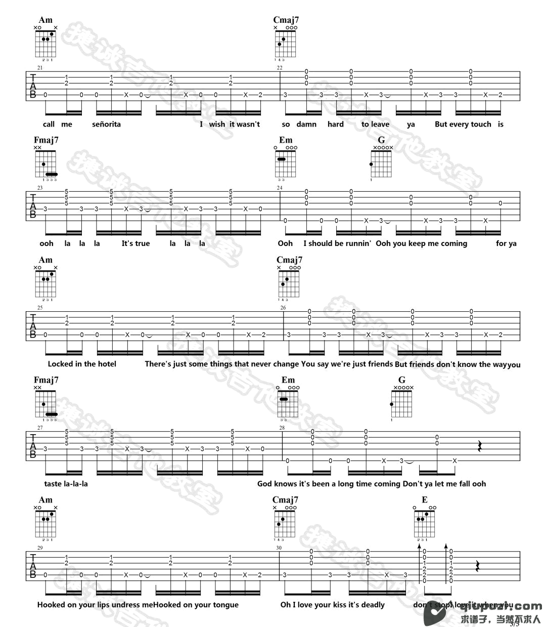 吉他谱 3