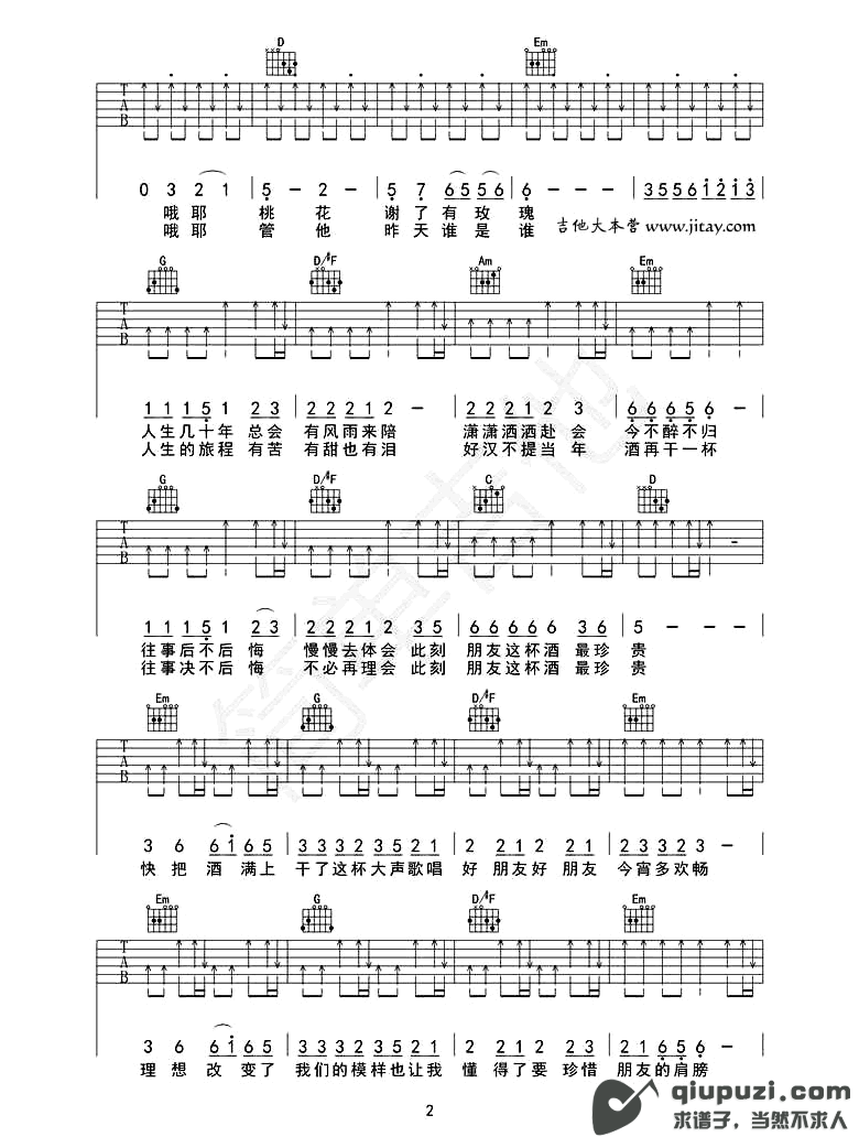 吉他谱 2