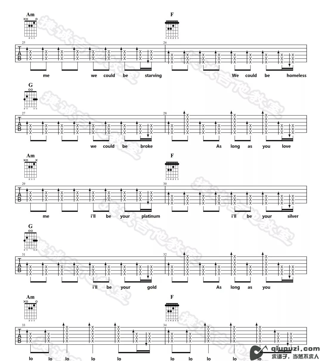 吉他谱 3