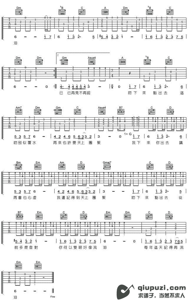 吉他谱 2