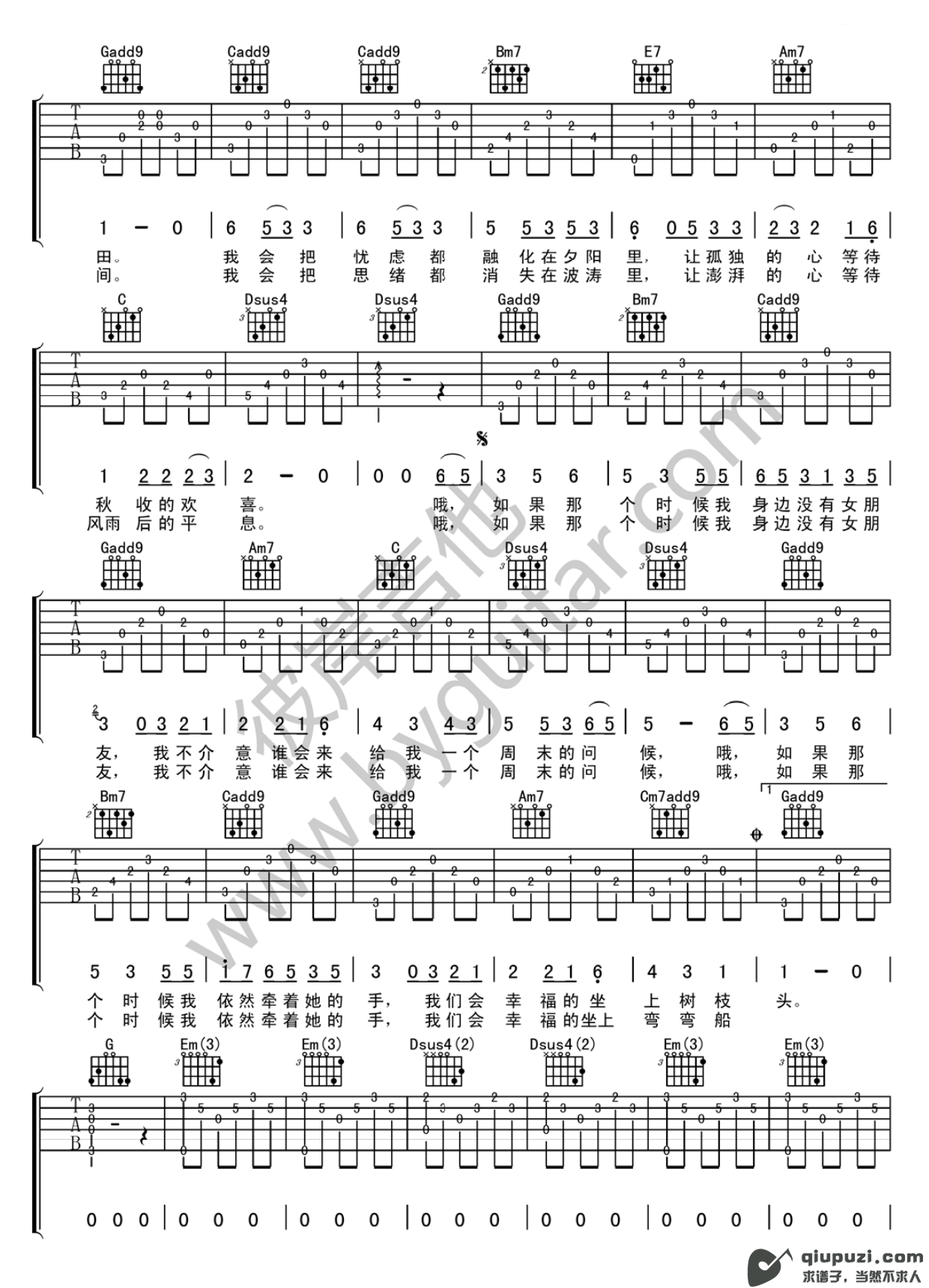 吉他谱 2