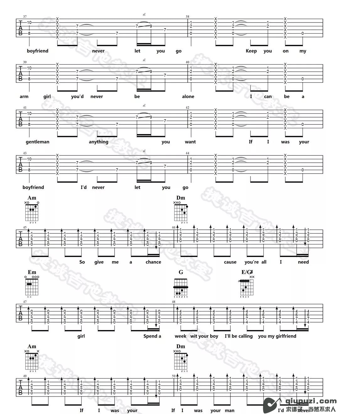 吉他谱 3