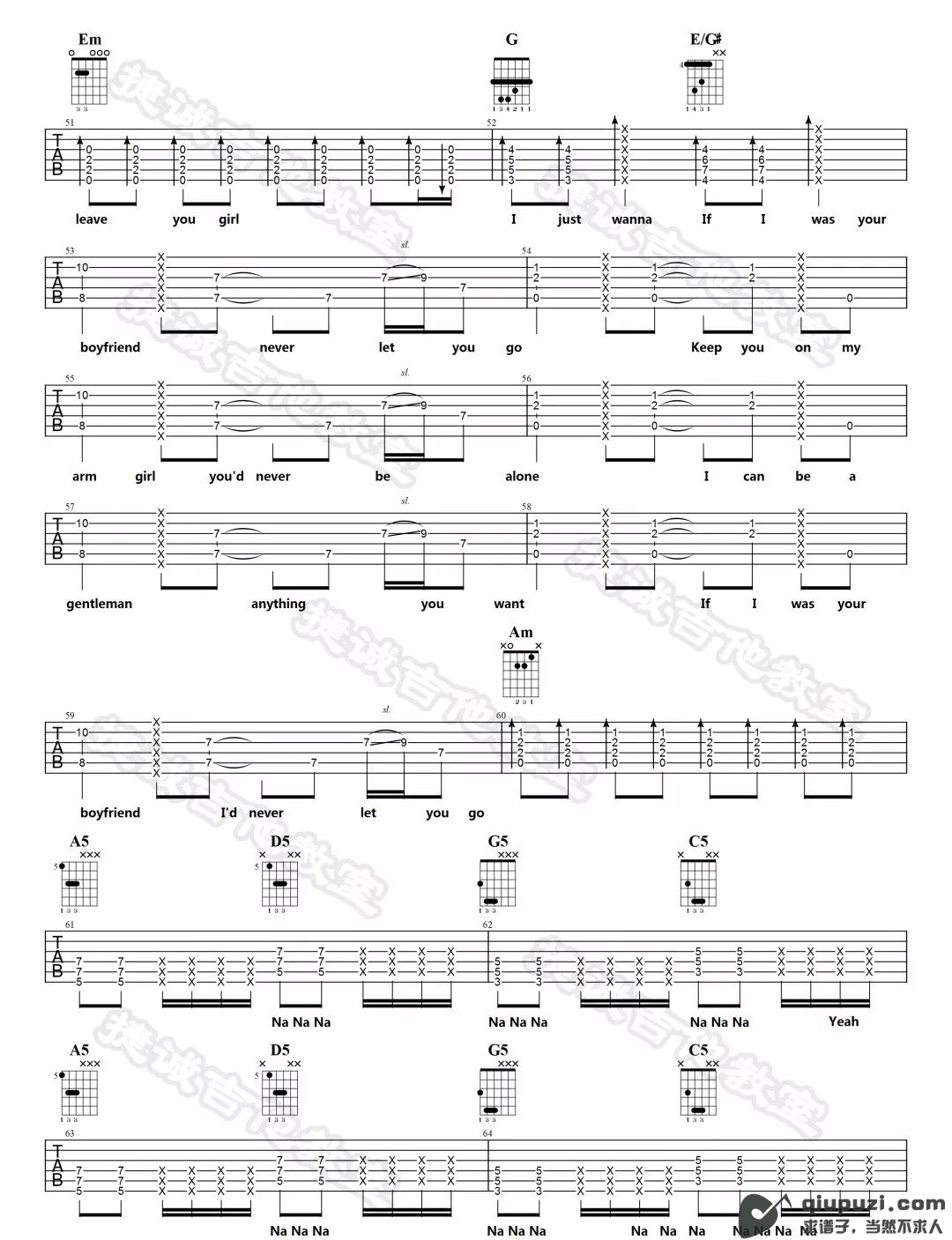 吉他谱 4