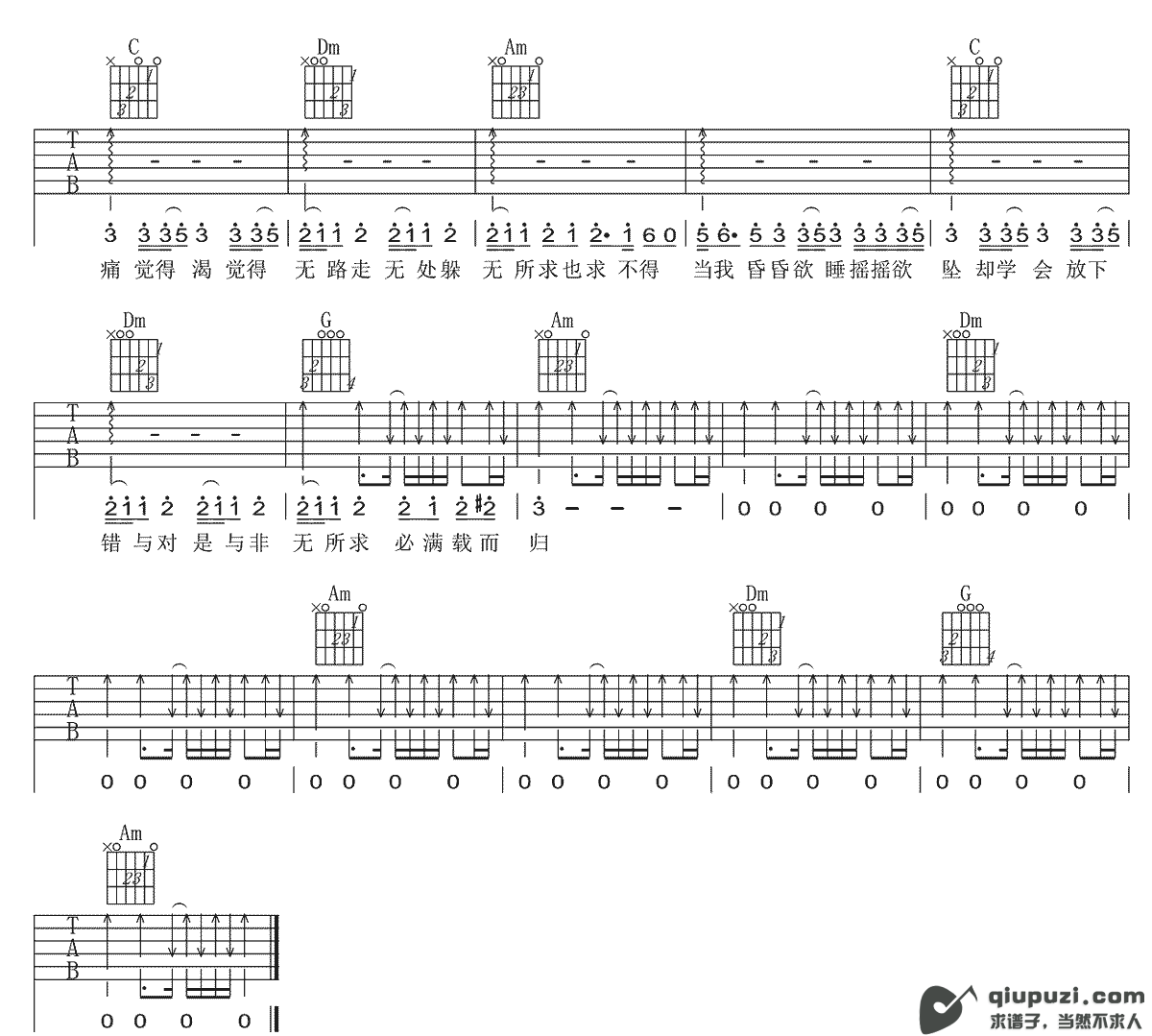 吉他谱 3