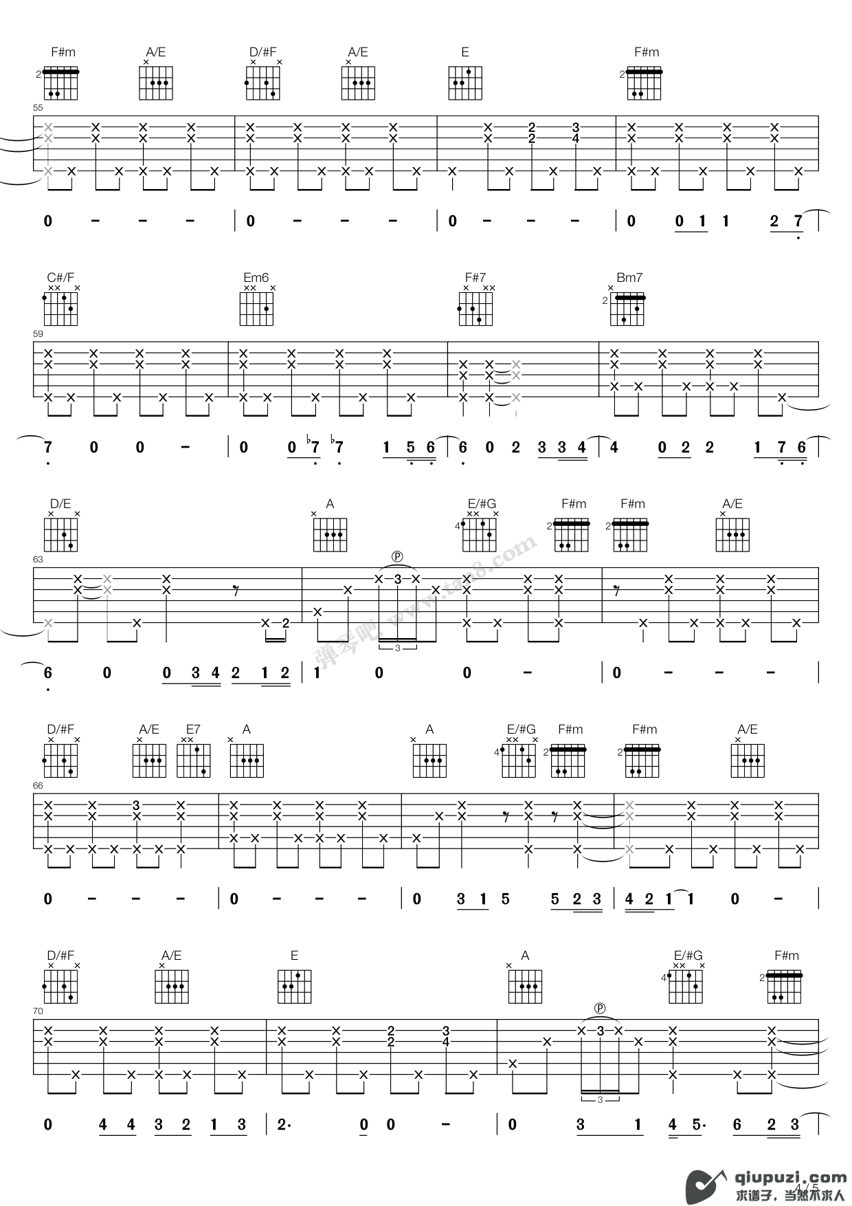 吉他谱 4