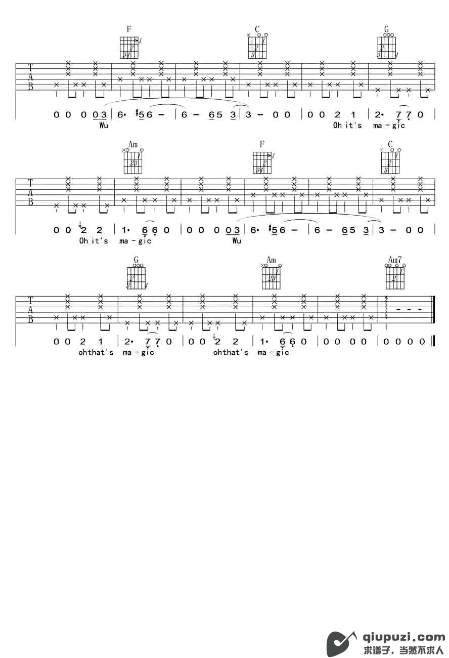 吉他谱 3