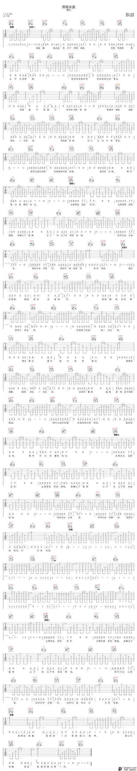 吉他谱