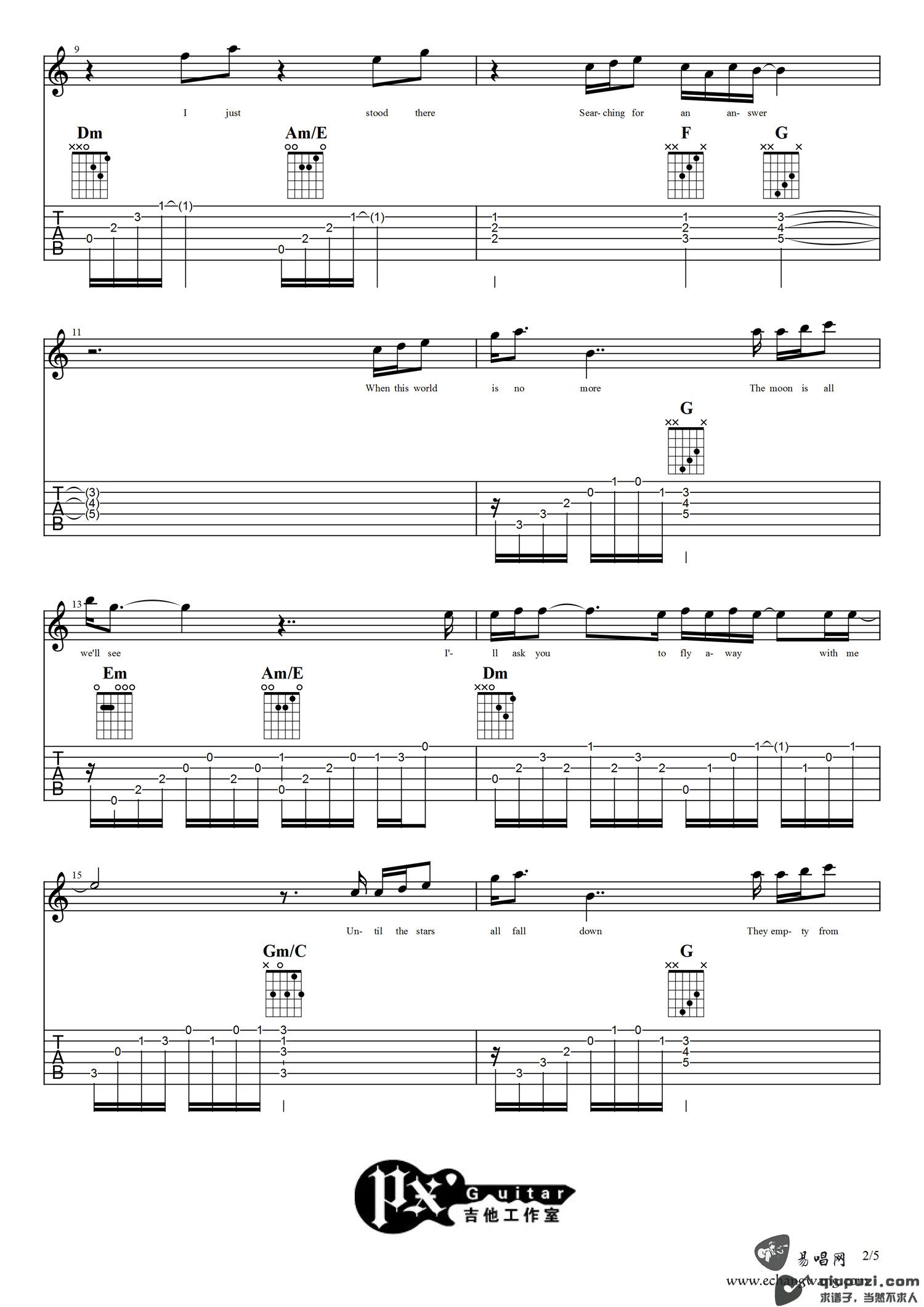 吉他谱 2