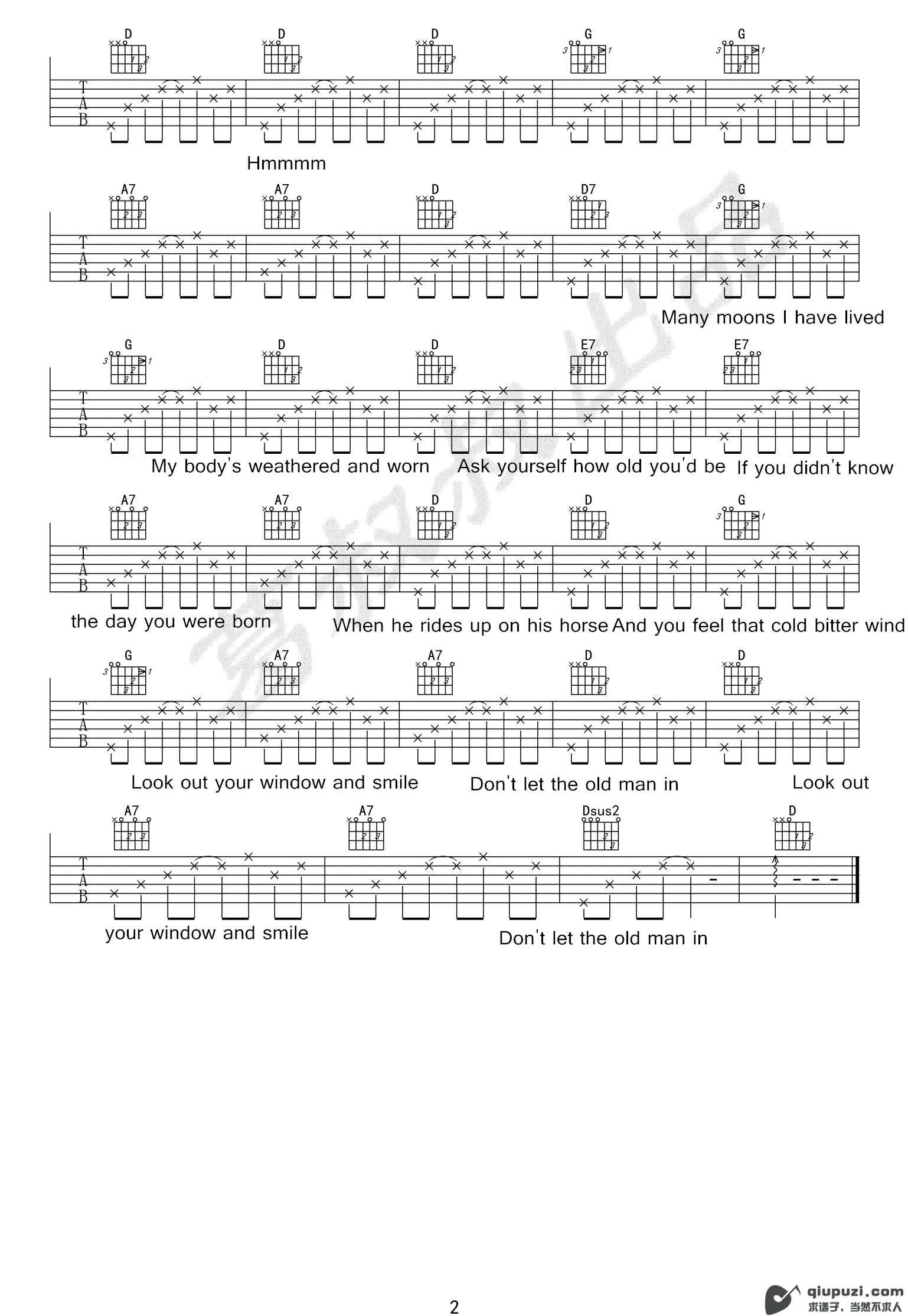吉他谱 2