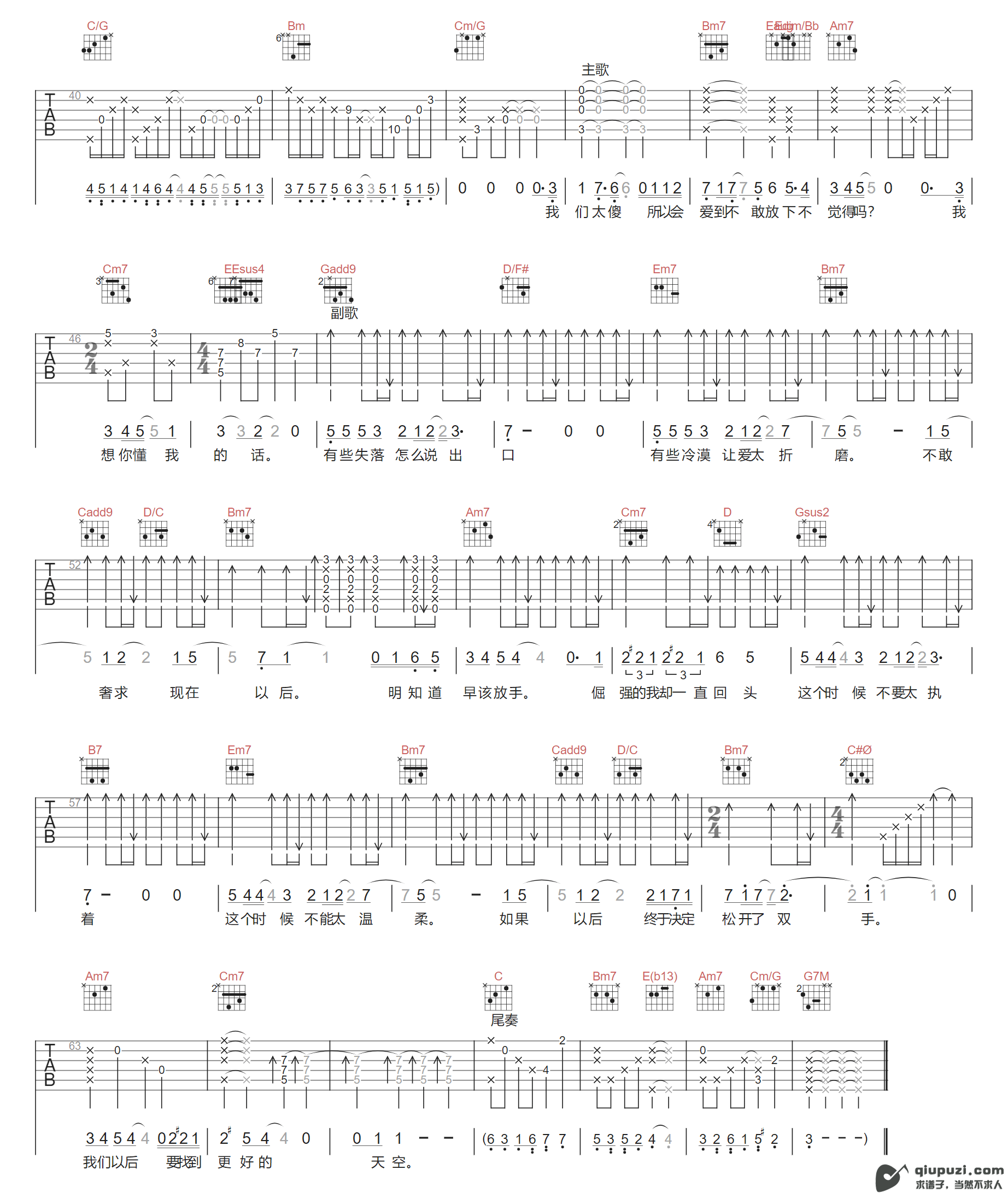 吉他谱 2