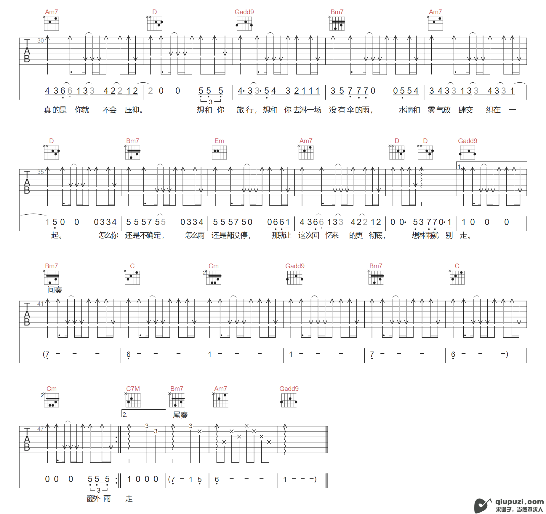 吉他谱 2