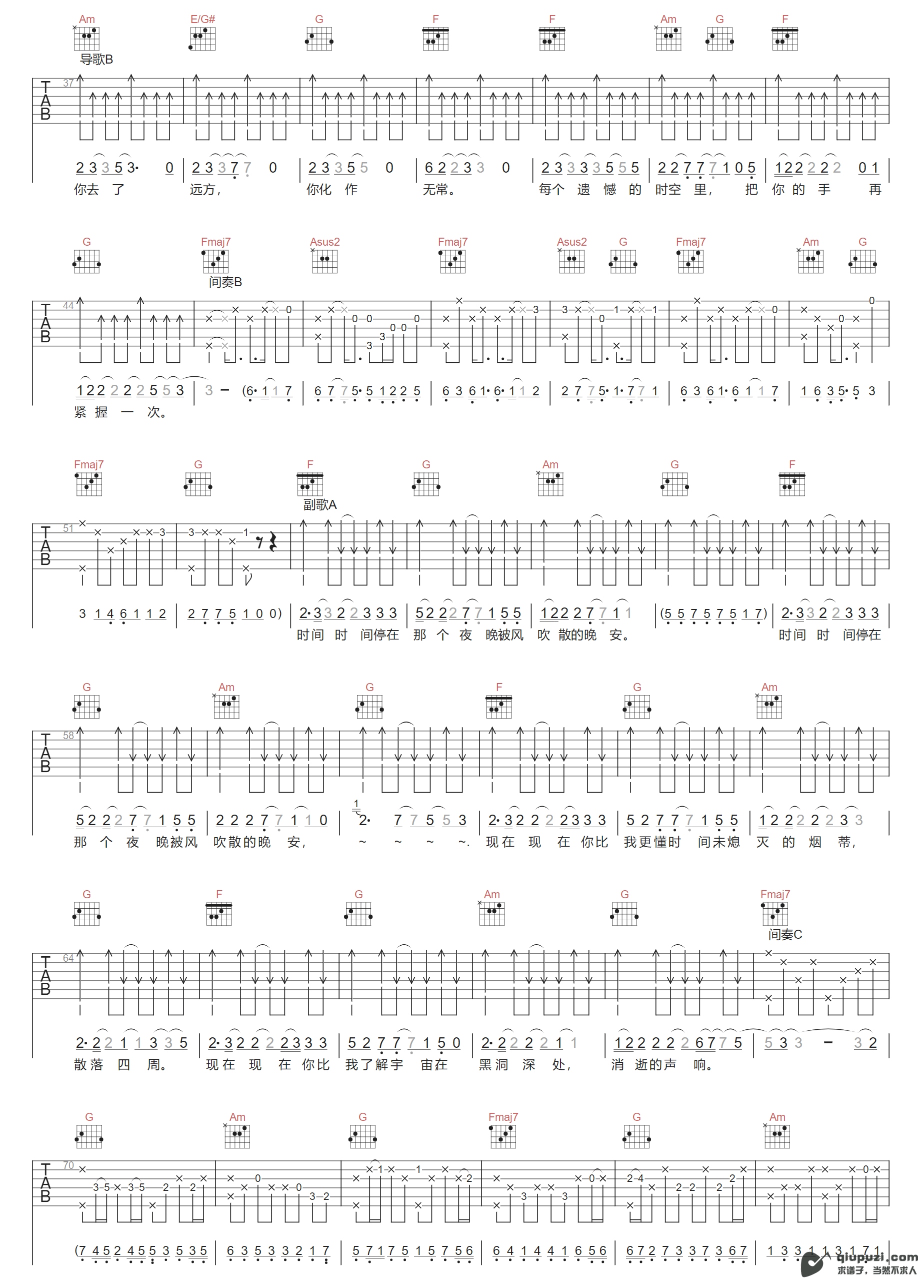 吉他谱 2